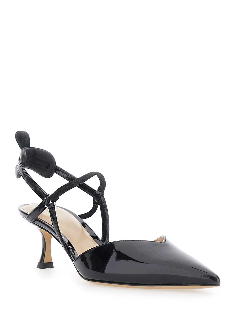 Fendi Women 'Colibrì' Black Décolleté With Low Heel And Pointed Design In Leather For Women FENDI
