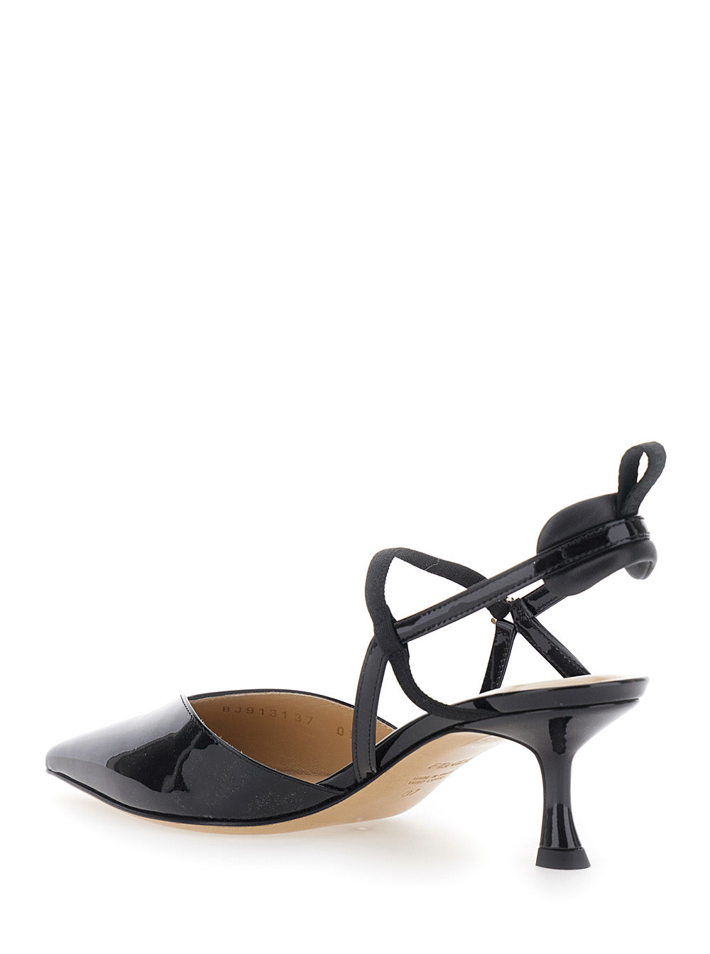 Fendi Women 'Colibrì' Black Décolleté With Low Heel And Pointed Design In Leather For Women FENDI