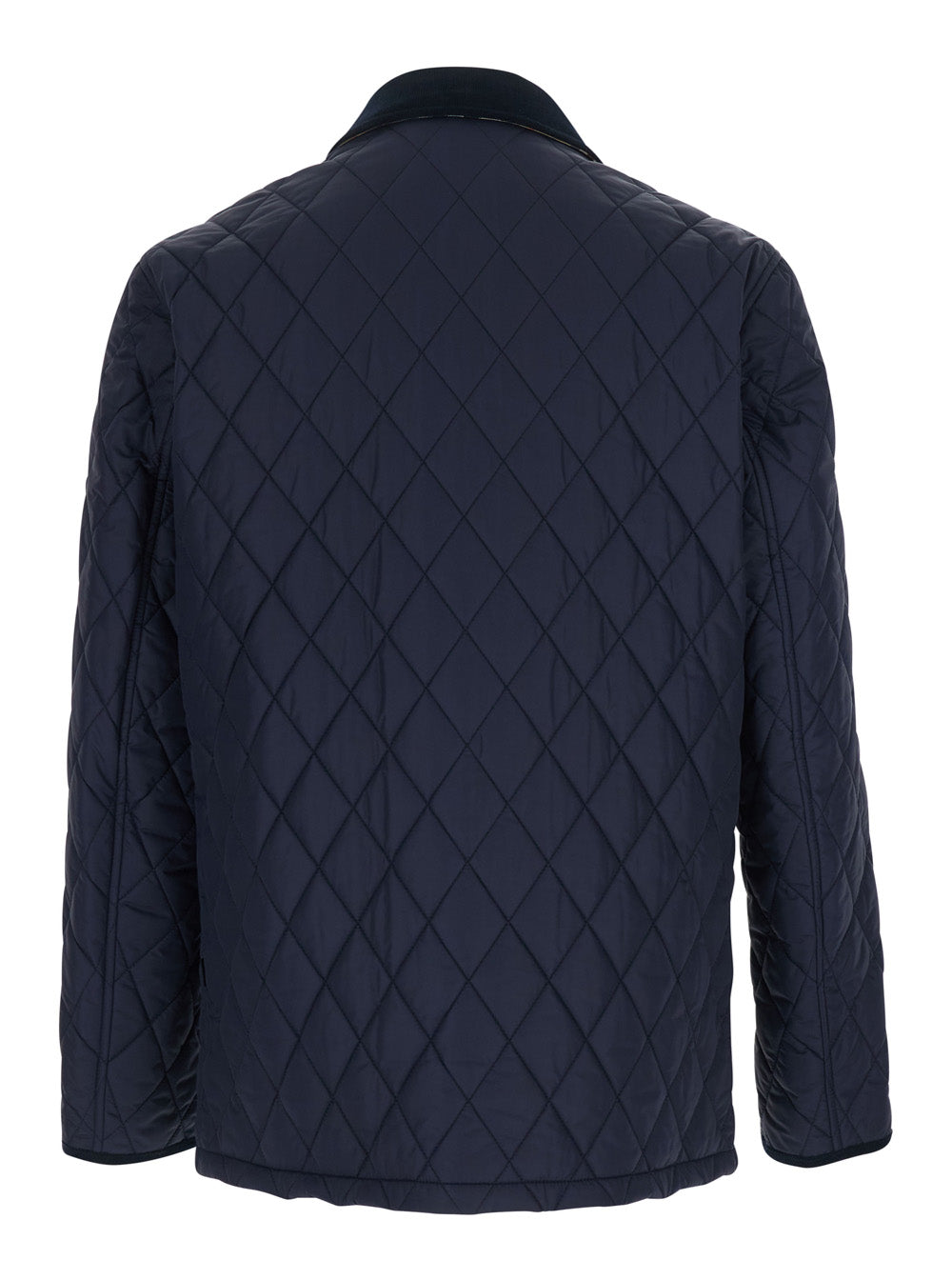 Burberry Men Blue Jacket With A Classic Collar And Two Front Pockets In Tech Fabric For Men BURBERRY