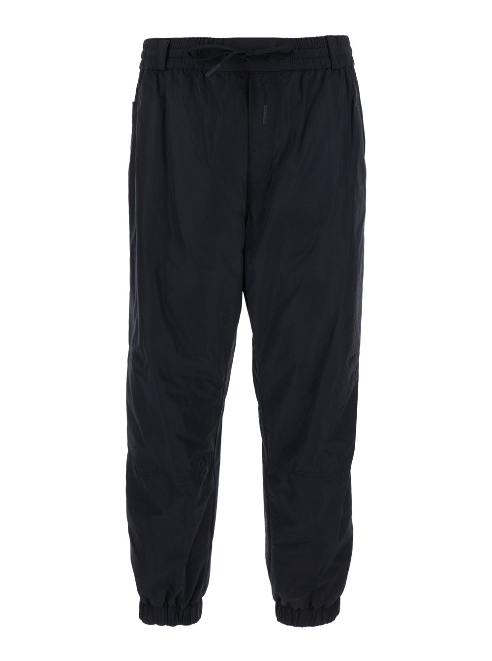 Moncler Grenoble Men Black Jogger Pants With Logo Patch On The Back In Tech Fabric For Men MONCLER GRENOBLE