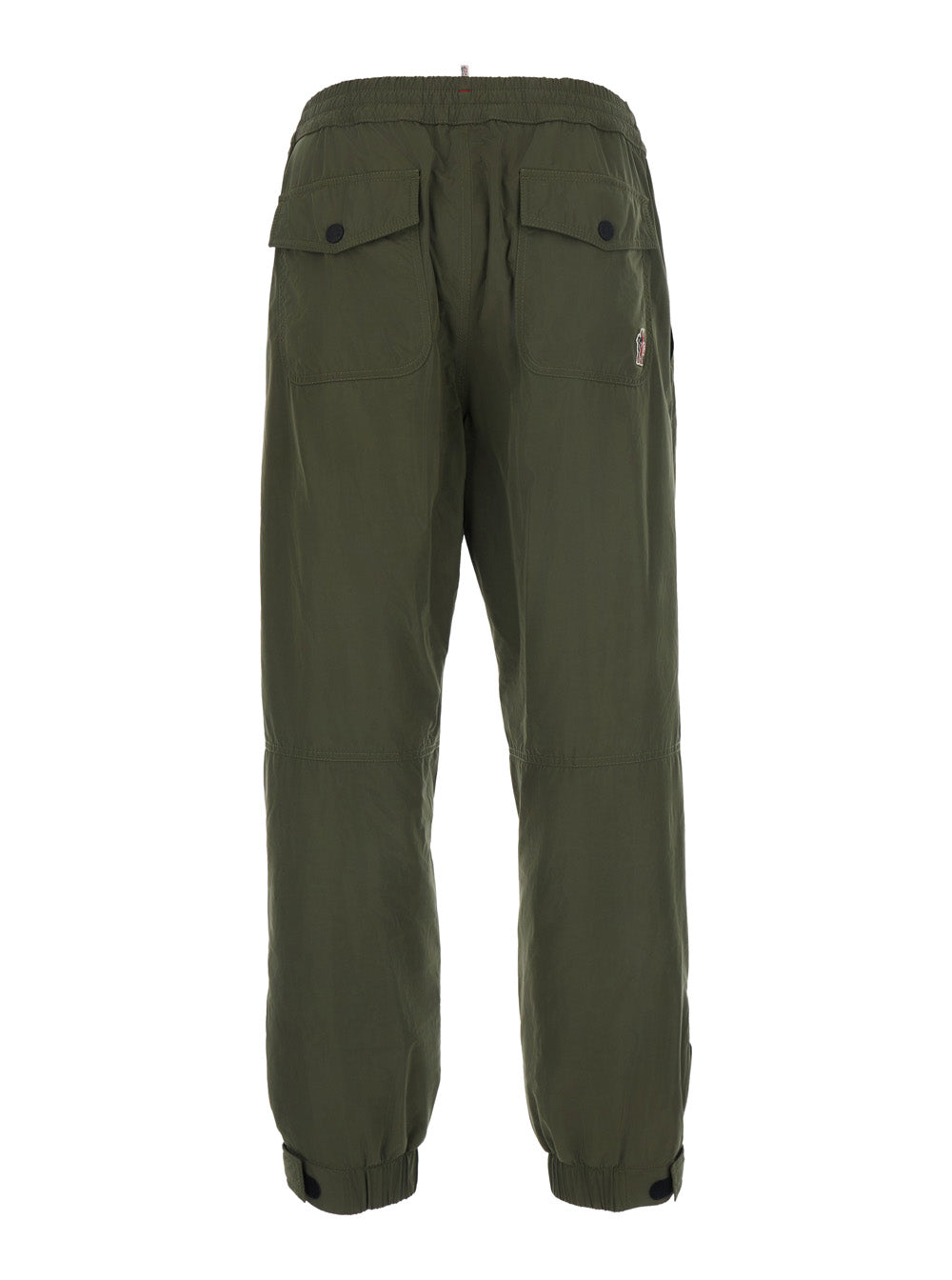 Moncler Grenoble Men Green Jogger Pants With Logo Patch On The Back In Tech Fabric For Men MONCLER GRENOBLE