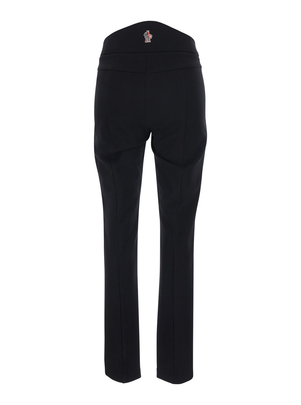 Moncler Grenoble Women Black Stretch Pants With Logo Patch On The Back In Tech Fabric Women MONCLER GRENOBLE
