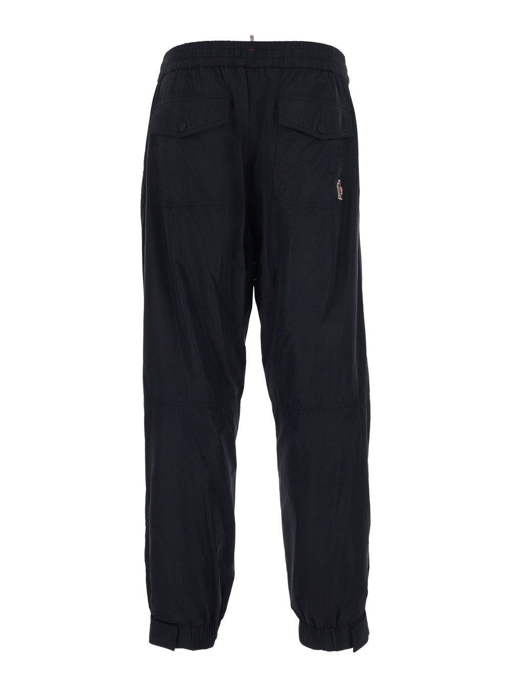 Moncler Grenoble Men Black Jogger Pants With Logo Patch On The Back In Tech Fabric For Men MONCLER GRENOBLE