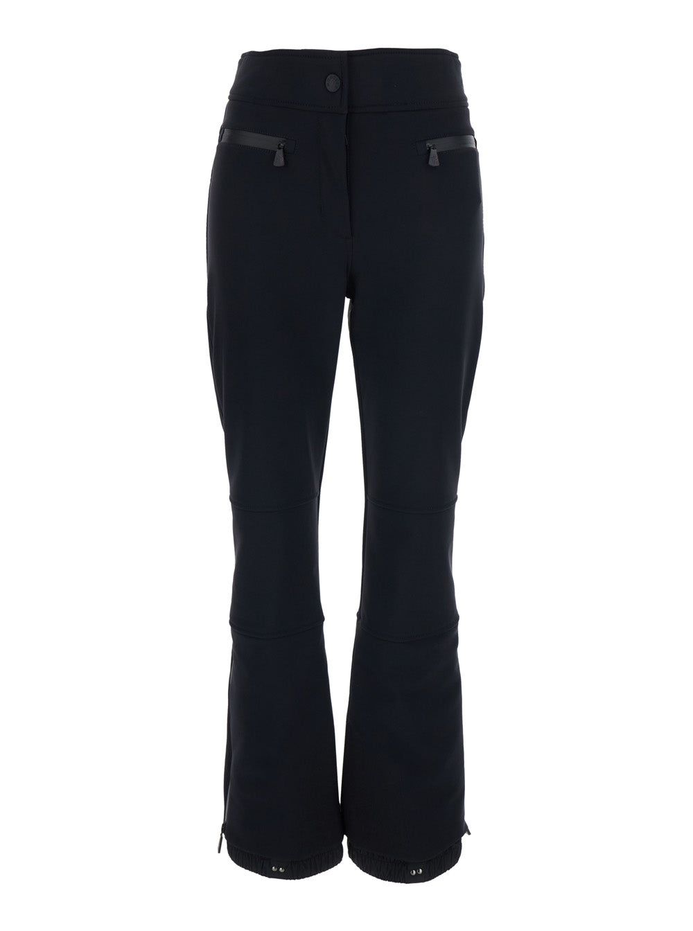 Moncler Grenoble Women Black Ski Pants With Zip Pockets And Logo Patch On The Back In Tech Fabric For Women MONCLER GRENOBLE