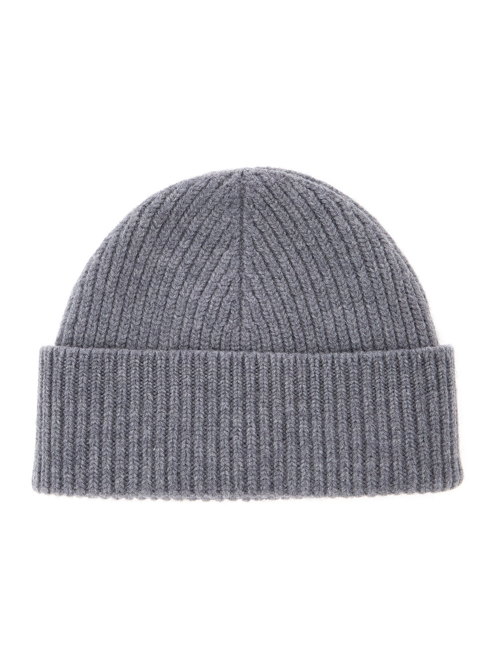 Ami Paris Men Grey Beanie With Adc Embroidery On The Front In Wool For Men AMI PARIS