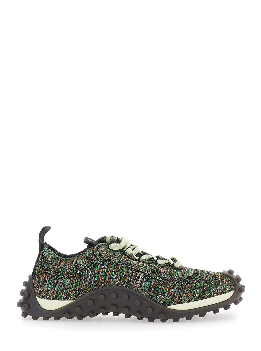 Ami Paris Men 'Mirage' Multicolor Sneakers With Studded Sole In Fabric Men AMI PARIS