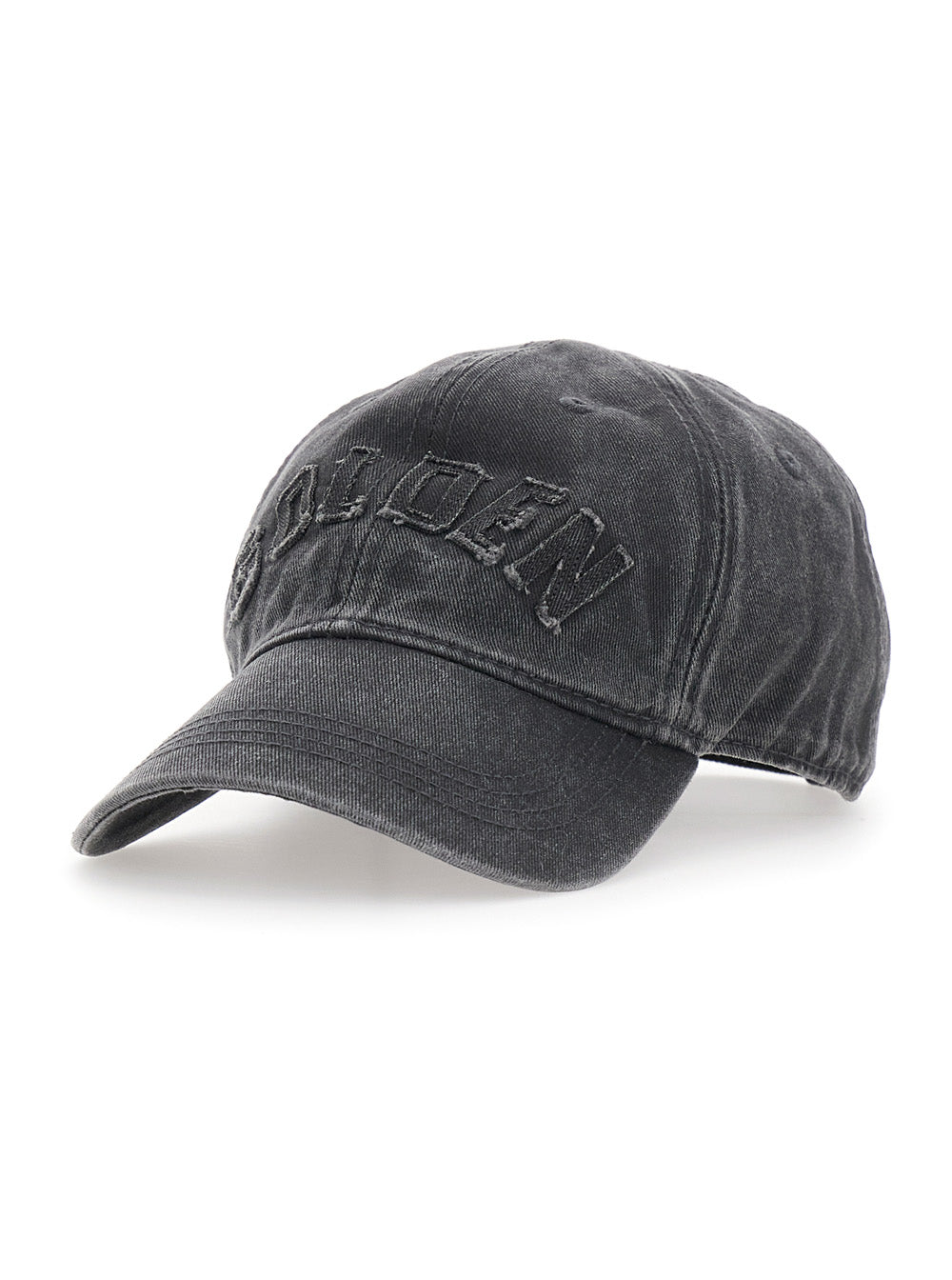 Golden Goose Women Hat Journey With Golden Patch And Gray Cotton Unisex GOLDEN GOOSE