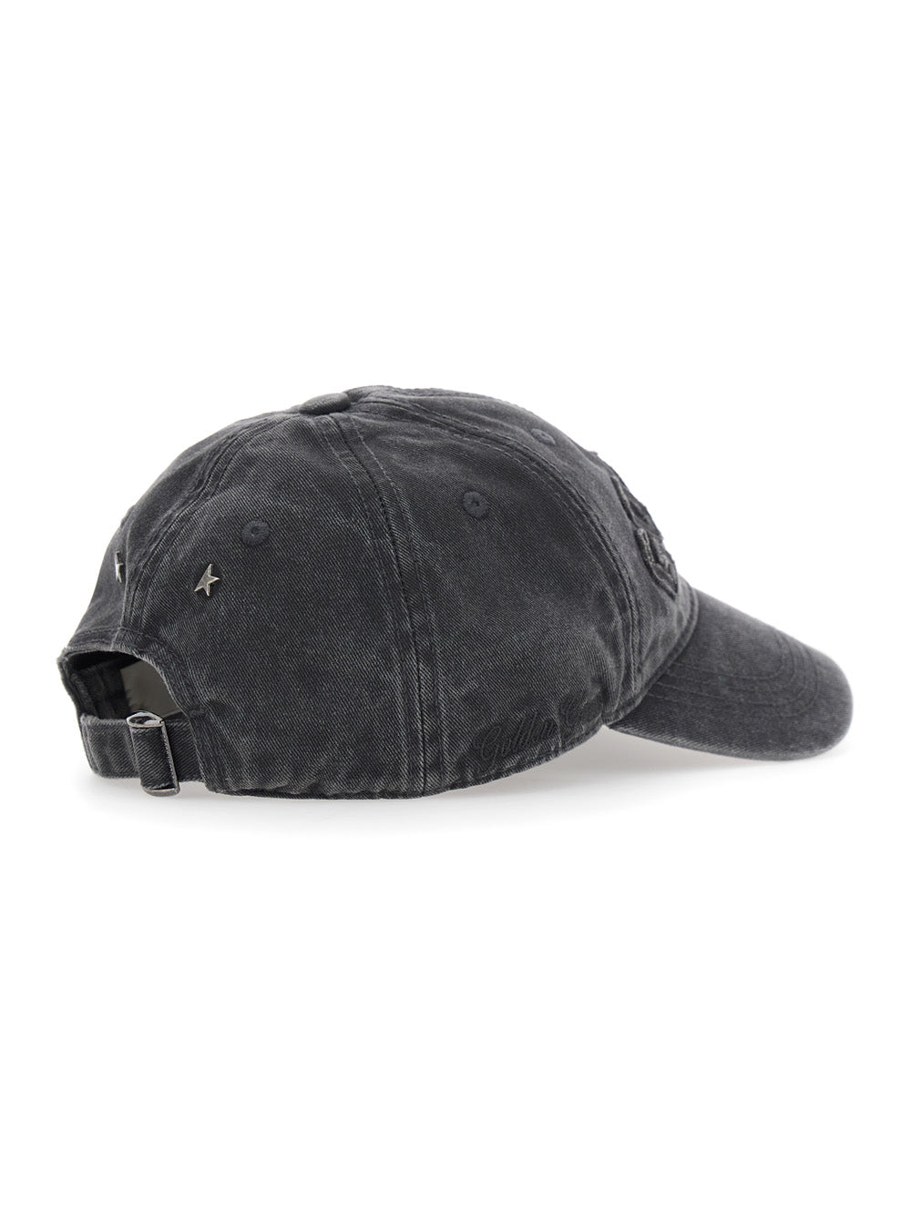 Golden Goose Women Hat Journey With Golden Patch And Gray Cotton Unisex GOLDEN GOOSE