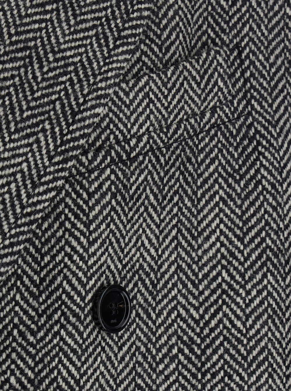 Ami Paris Men Grey Long Double-Breasted Coat With Peak Revers And All-Over Herringbone Motif In Wool Blend Man AMI PARIS