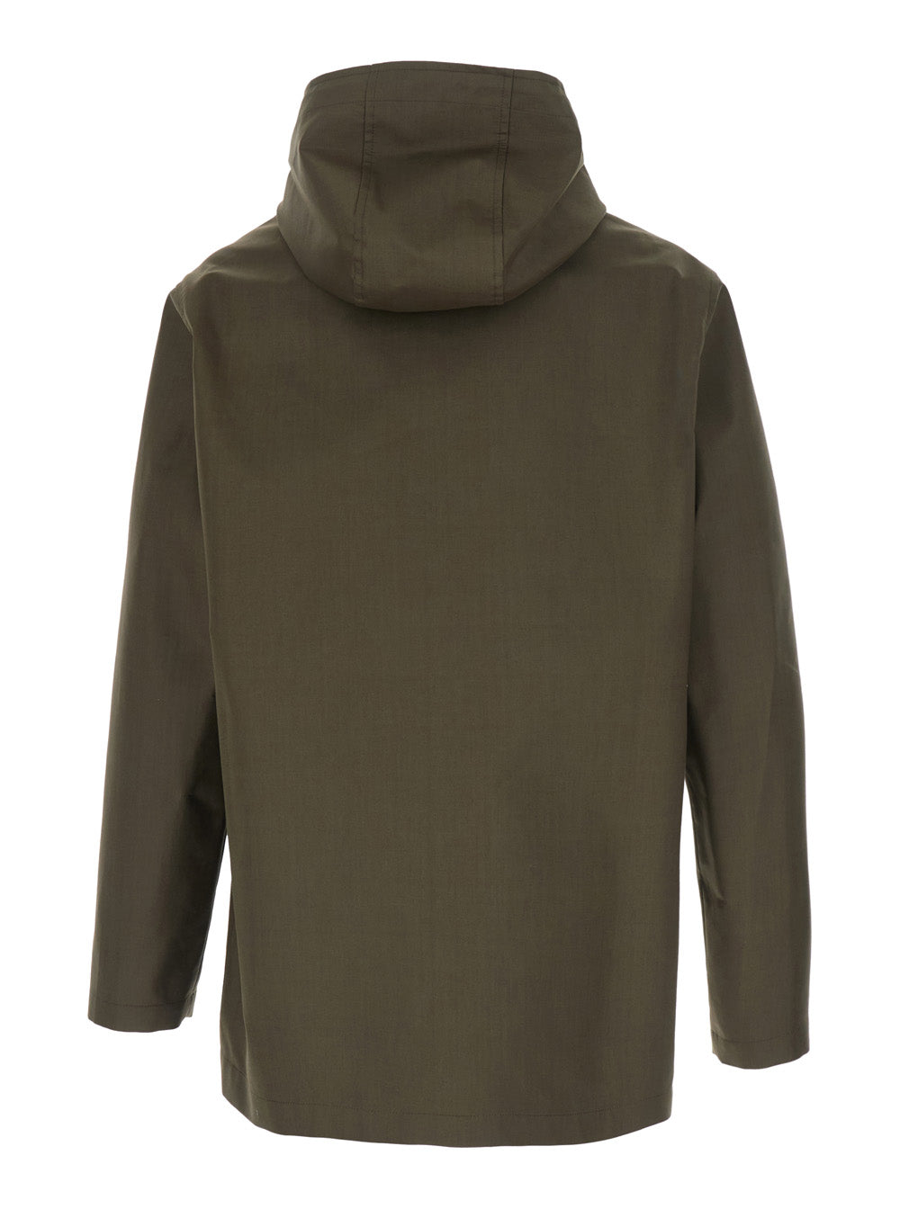 Fendi Men Green Jacket With Drawstring Hood In Cotton For Men FENDI