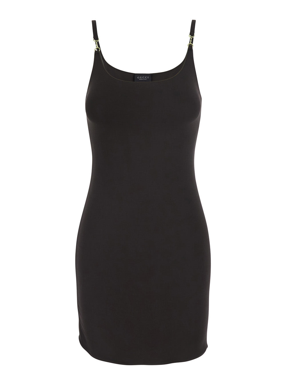 Gucci Women Brown Dress With Horsebit Detail In Viscose For Women GUCCI