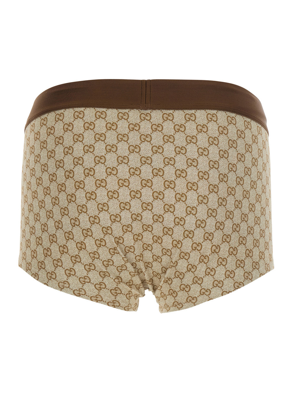 Gucci Men Beige Briefs With Elasticated Waist And Logo Lettering In Gg Cotton For Men GUCCI
