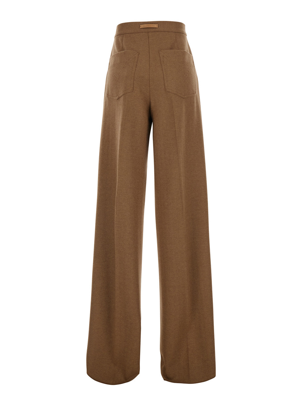 Max Mara Women 'Ugola' Beige Pants With Hidden Front Closure In Wool Blend For Women MAX MARA