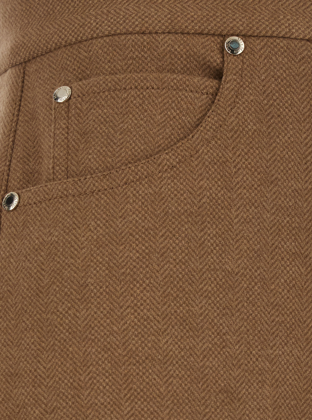 Max Mara Women 'Ugola' Beige Pants With Hidden Front Closure In Wool Blend For Women MAX MARA