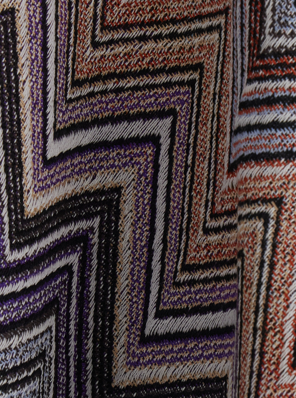 Missoni Women Multicolor Cape With Fringed Hem And Zigzag Motif In Wool For Women MISSONI
