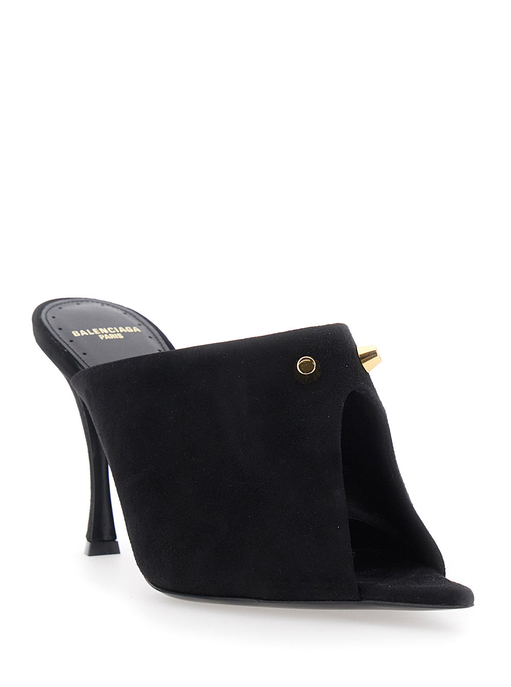 Balenciaga Women Midnight City Mule 95 Suede BALENCIAGA