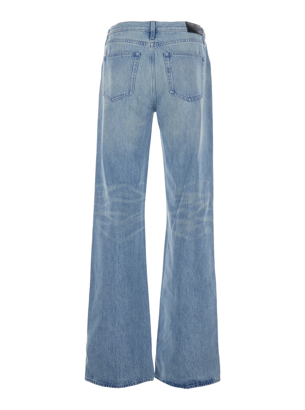 Gucci Men Blue Jeans With Bleach Effect And Morsetti On The Pockets In Denim Men GUCCI