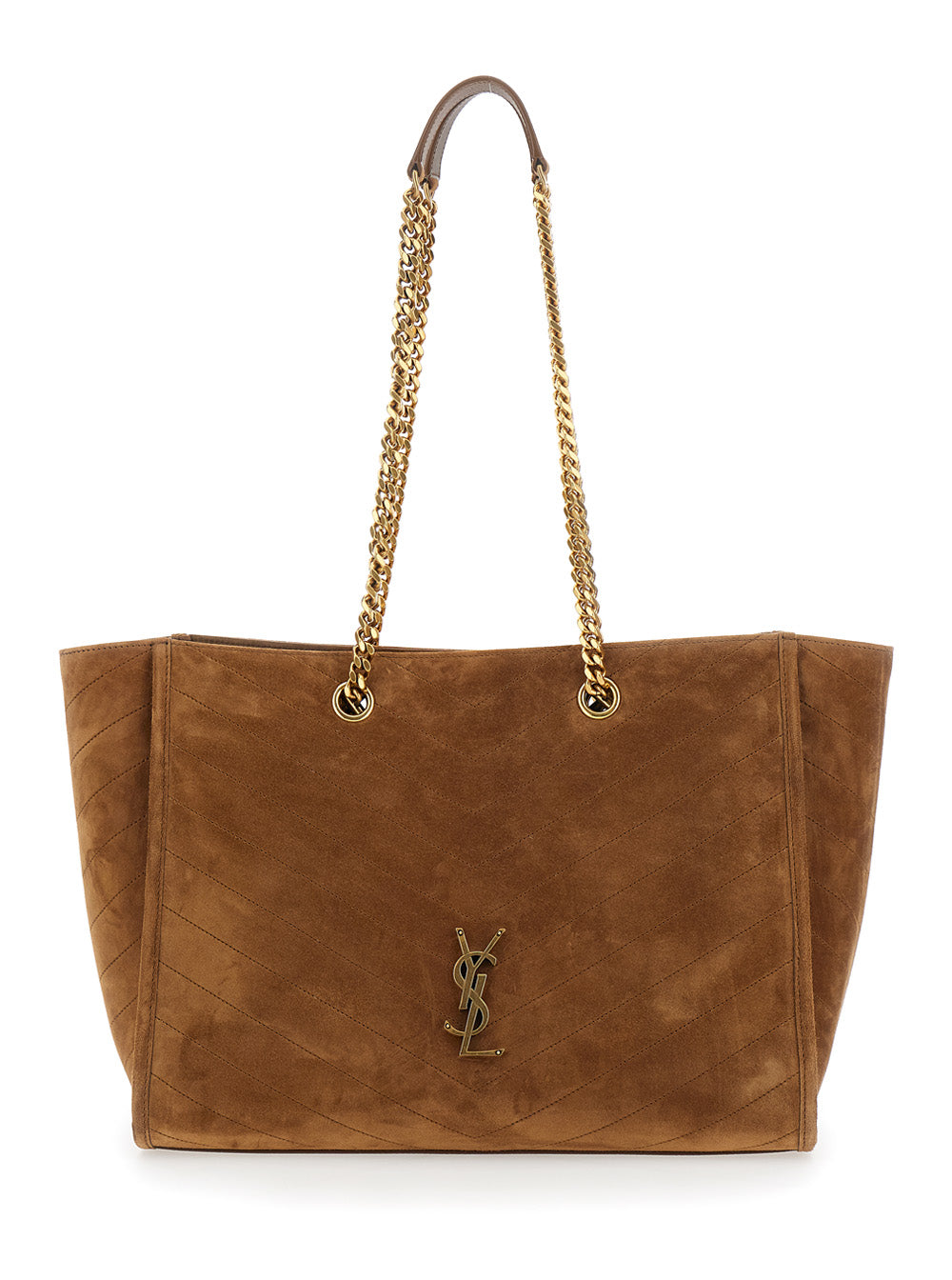 Saint Laurent Women Ysl Bo Niki Shop Ew Suede Satin SAINT LAURENT