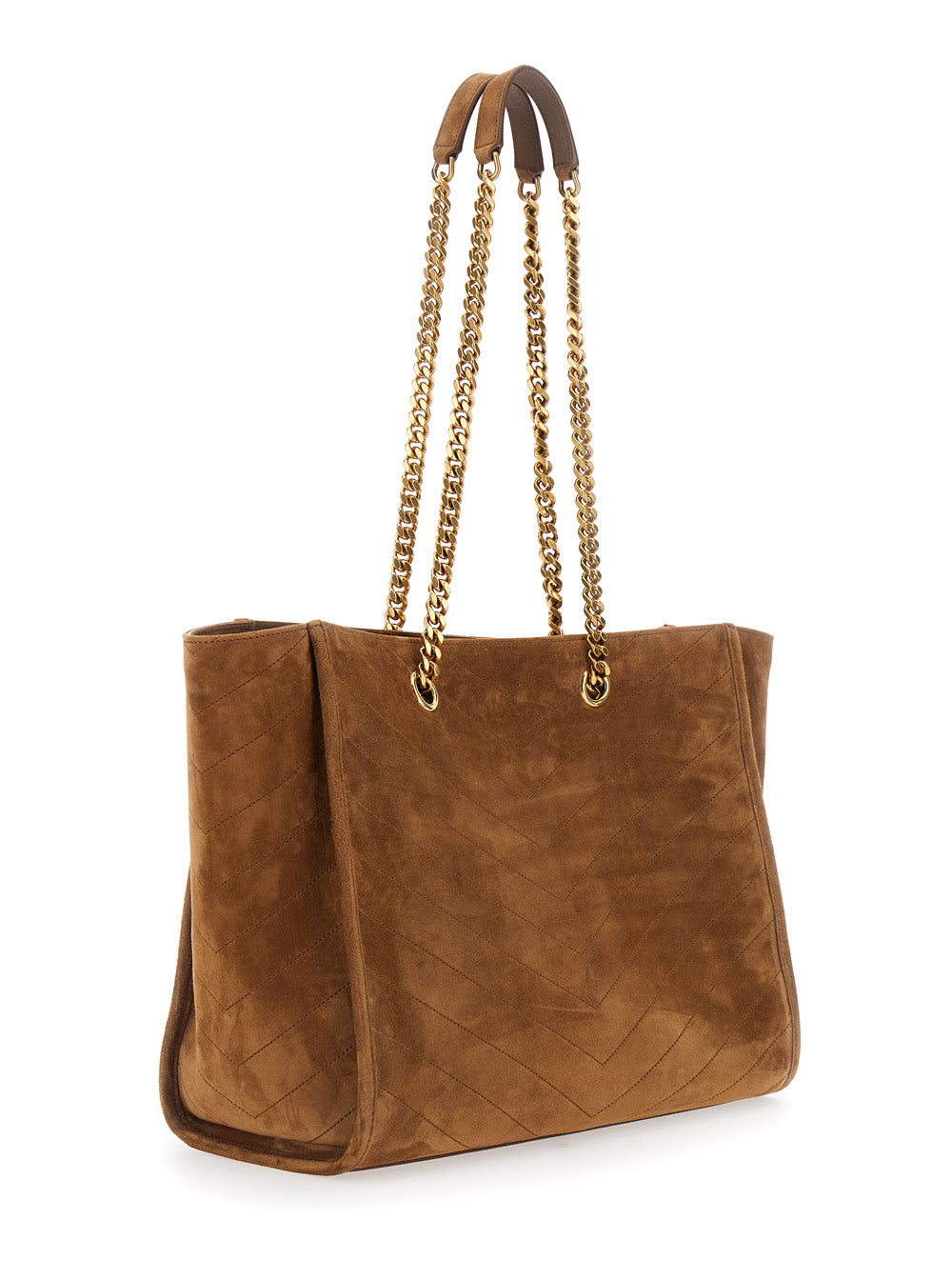 Saint Laurent Women Ysl Bo Niki Shop Ew Suede Satin SAINT LAURENT