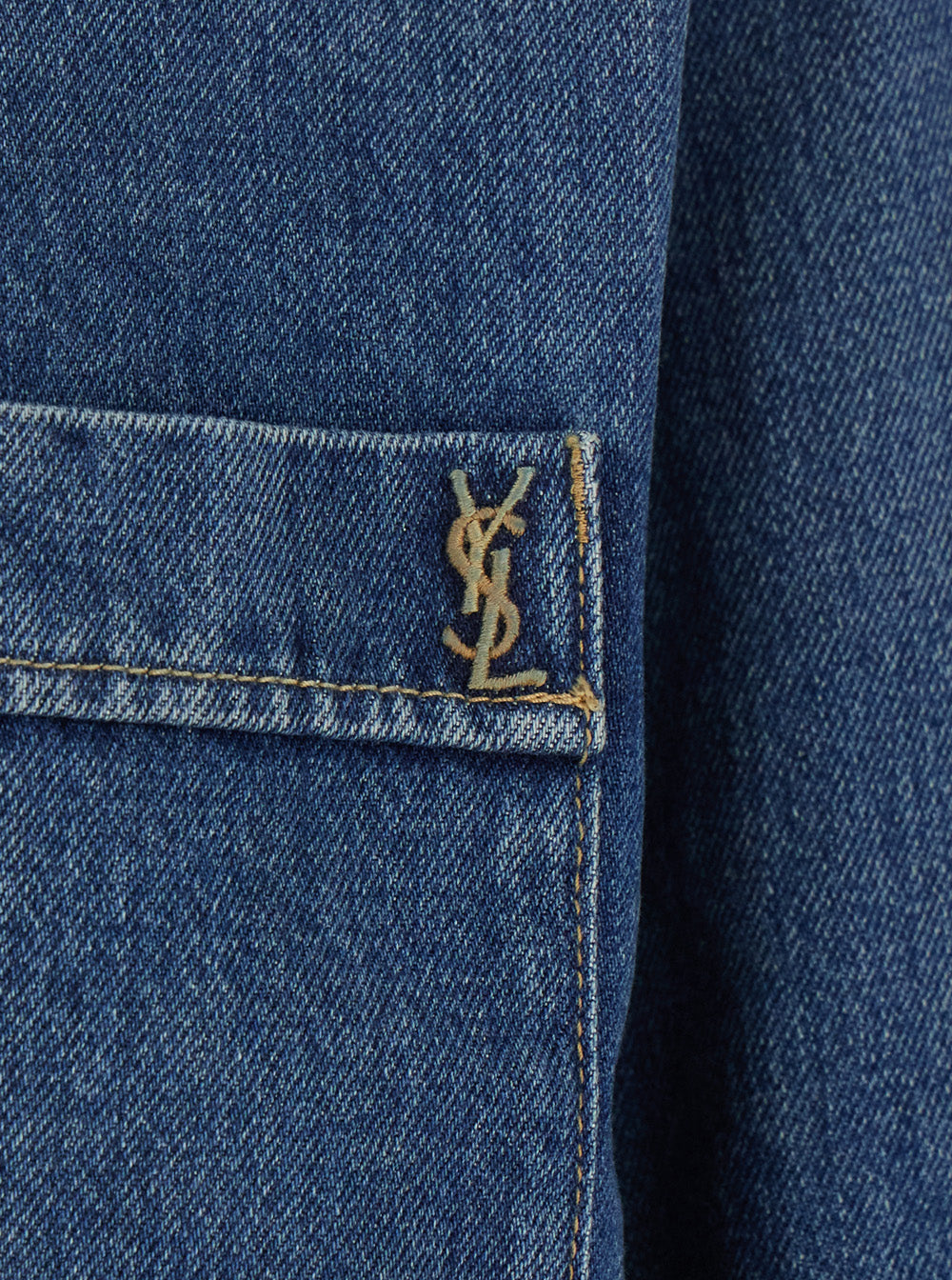 Saint Laurent Men Denim Con Taschino Logo Piccolo SAINT LAURENT