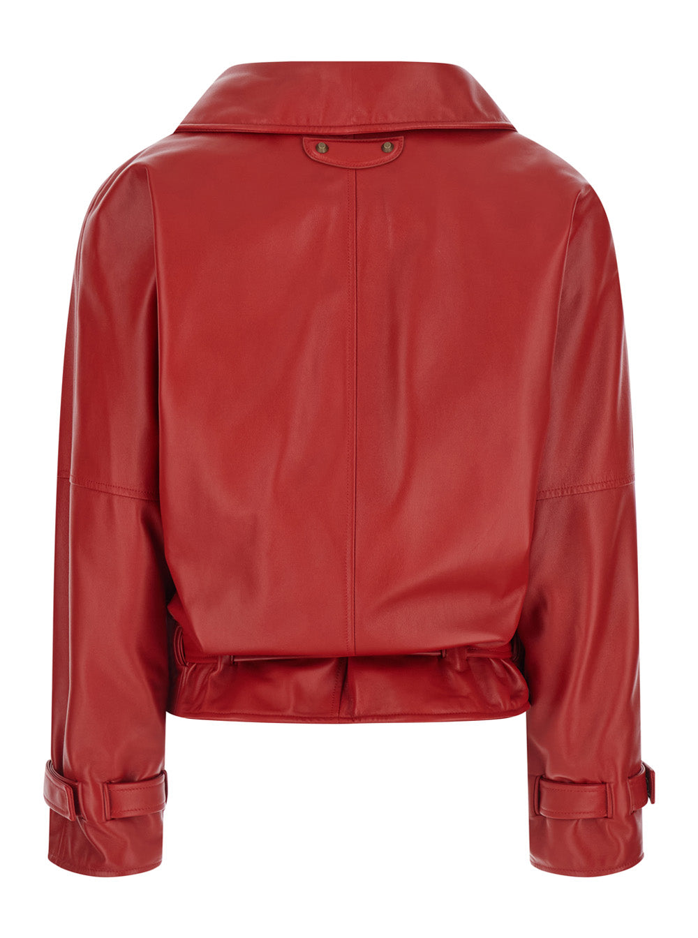 Balenciaga Women Big Collar Jacket Smooth Light Leather BALENCIAGA