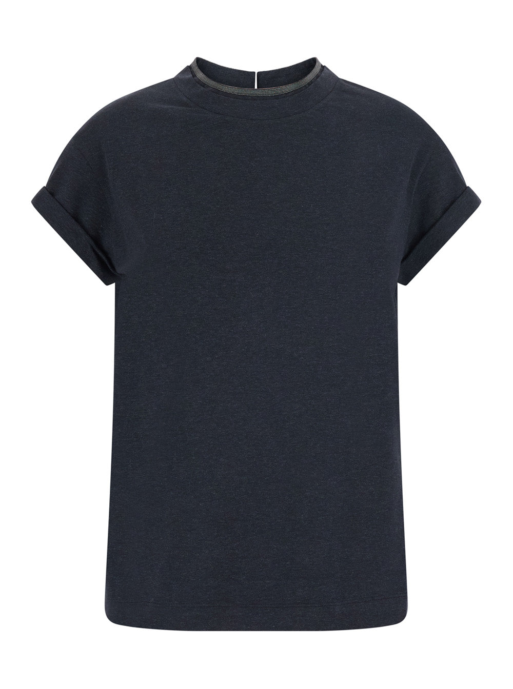 Brunello Cucinelli Women T-Shirt In Jersey Con Monile BRUNELLO CUCINELLI