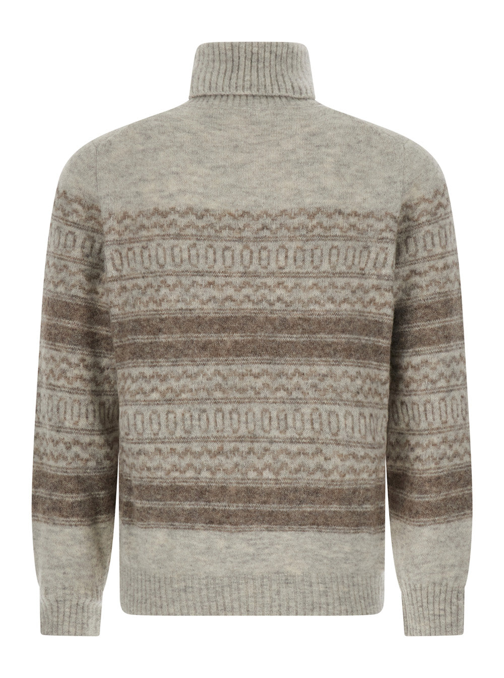 Brunello Cucinelli Men Magliacolloaltonordicjacquard BRUNELLO CUCINELLI