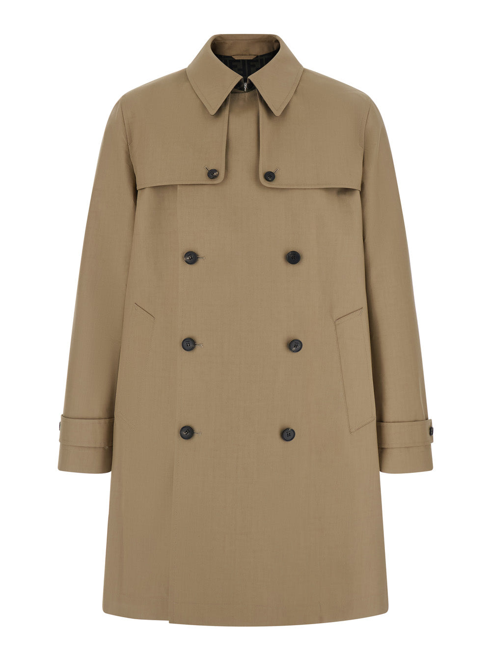 Fendi Men Cotone Accoppiato Con Ff Jacquard Dentro FENDI