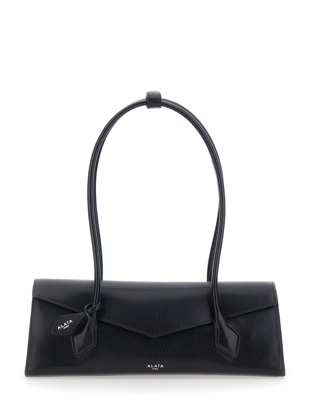 Alaia Women Shoulder Bag Teckel Flap Medium With Leather Details And Alaia Logo, Black, Women ALAIA