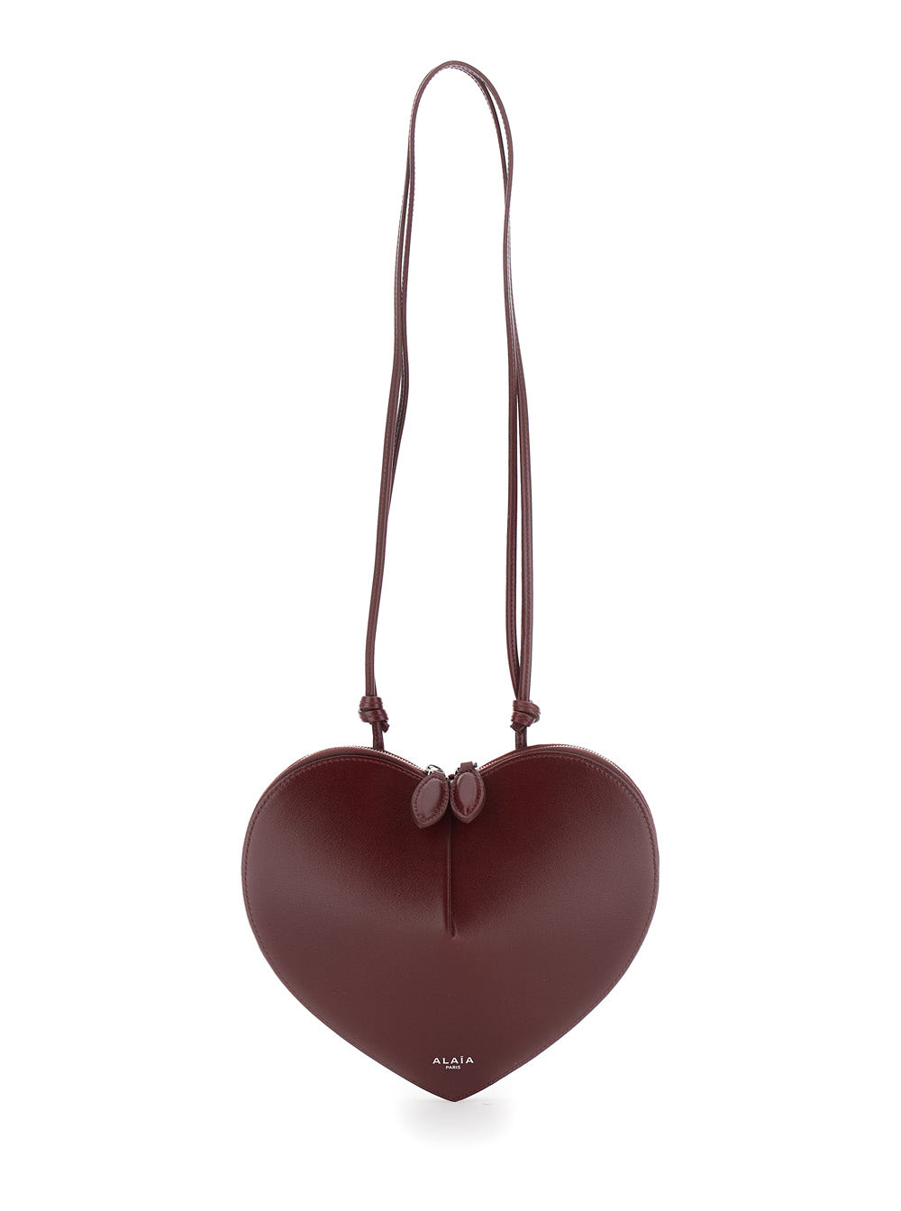 Alaia Women Coeur Bag In Burgundy Calf Leather With Closure And Shoulder Strap, Unisex ALAIA