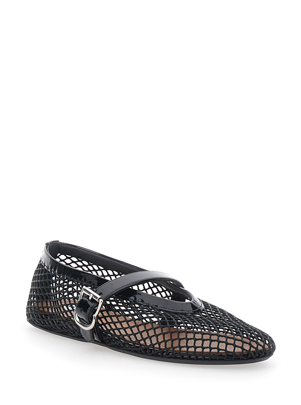 Alaia Women Ballet Flats With Rounded Toe And Black Leather Sole For Women ALAIA