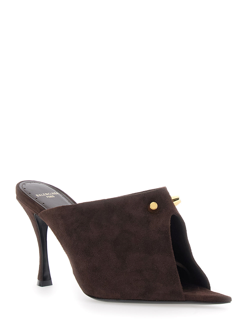 Balenciaga Women Midnight City Mule 95 Suede BALENCIAGA