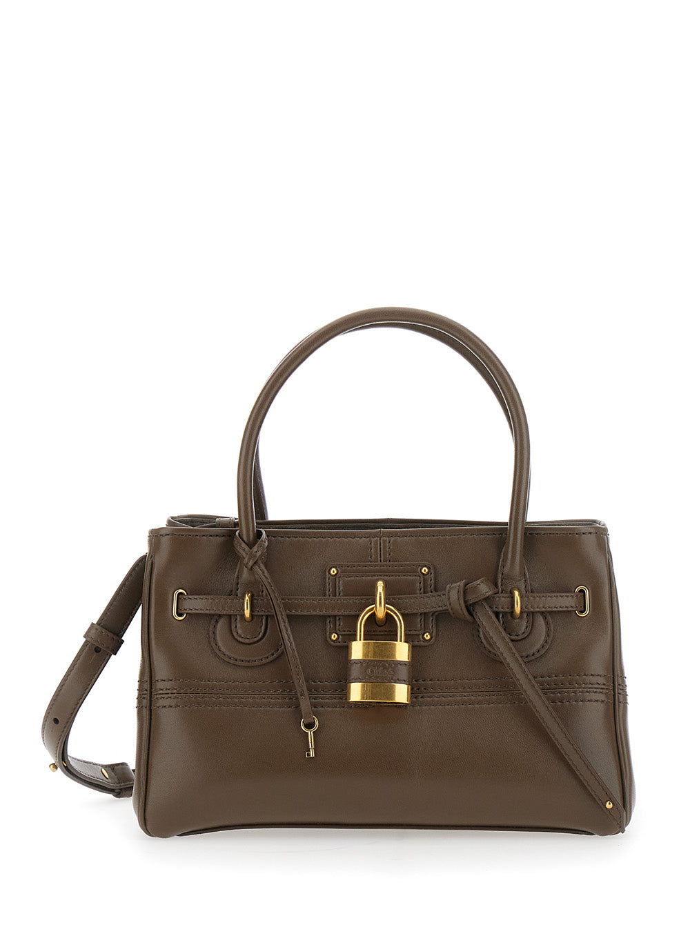 Chloé Women Shoulder Bag Brown With Leather Details CHLOE