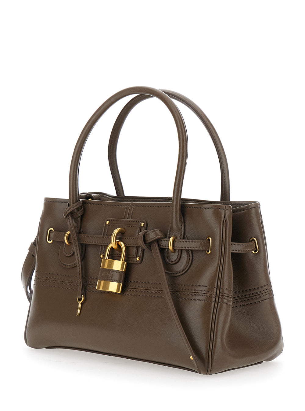 Chloé Women Shoulder Bag Brown With Leather Details CHLOE