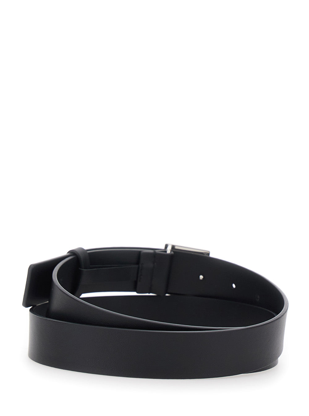 Fendi Men 3 Cm Pelle Ff Metal Silver FENDI
