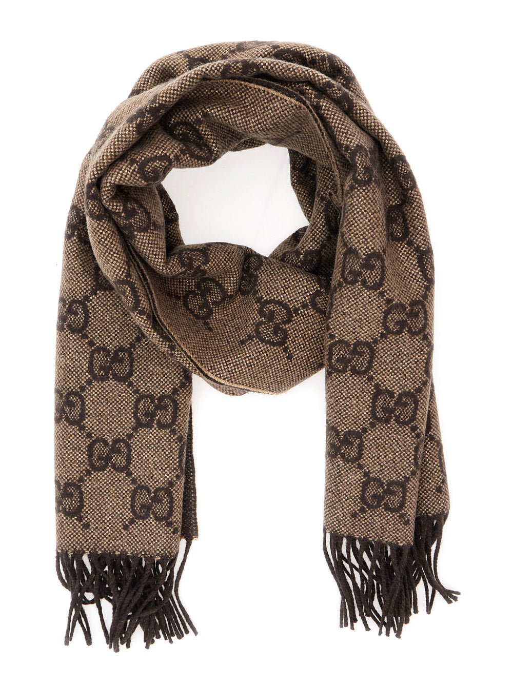 Gucci Women Cashmere Scarf Gg GUCCI