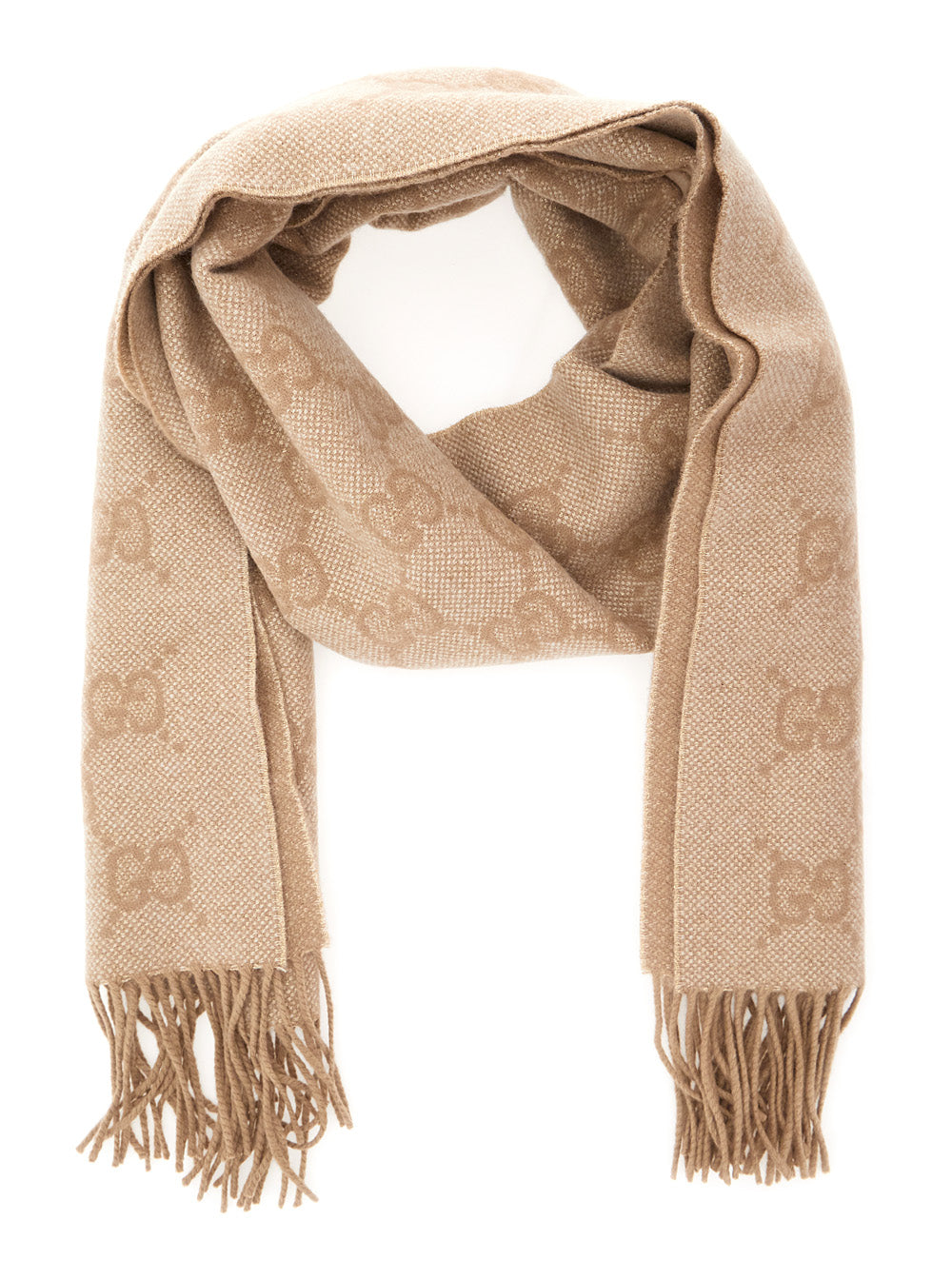 Gucci Women Cashmere Scarf Gg GUCCI