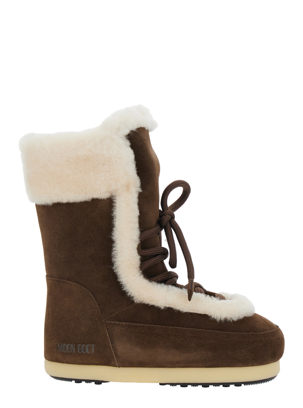 Moon Boot Women Evc Fairy Ankle Boots With Rubber Sole And Tech Fabric In Brown For Women MOON BOOT