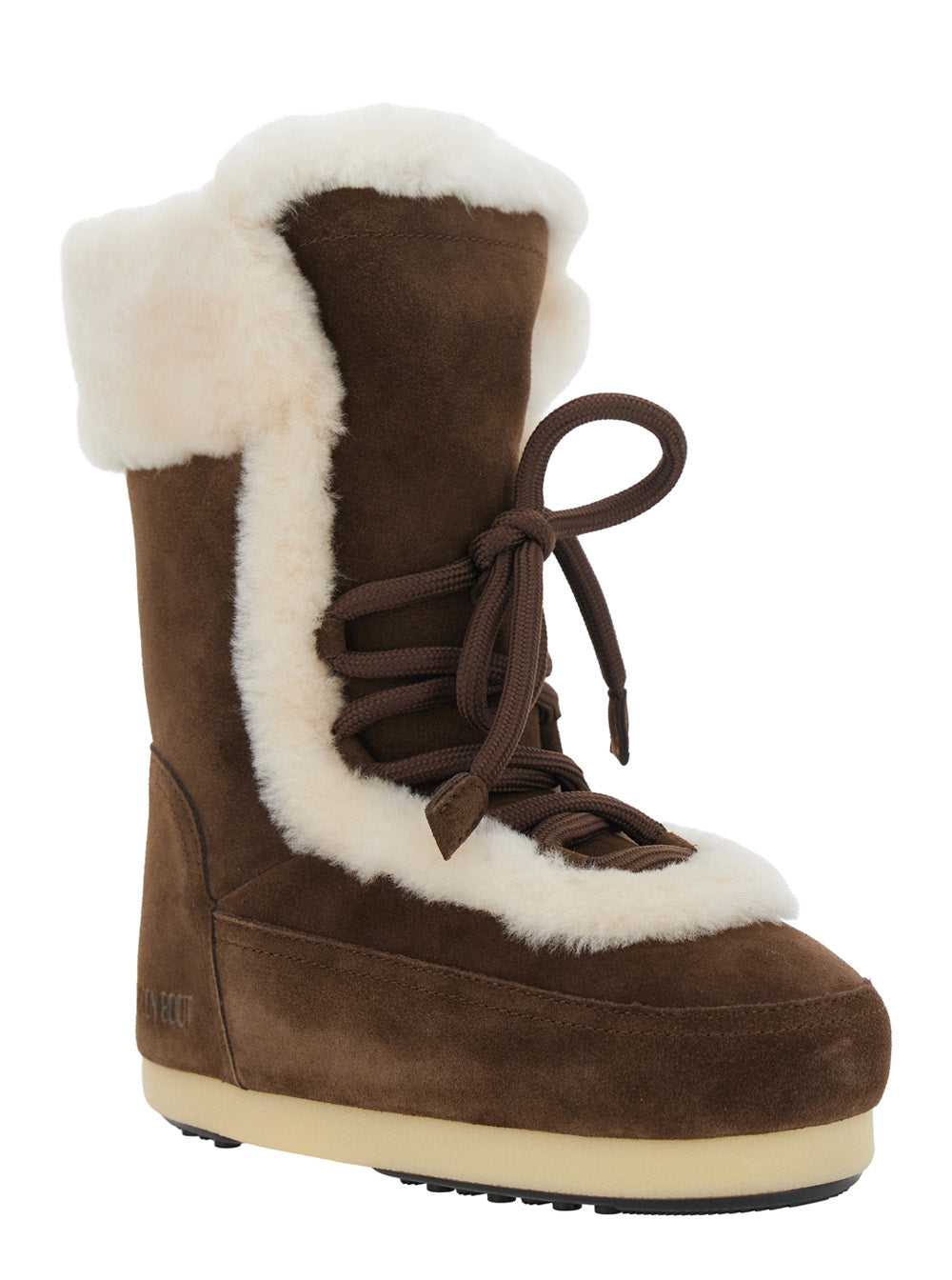 Moon Boot Women Evc Fairy Ankle Boots With Rubber Sole And Tech Fabric In Brown For Women MOON BOOT