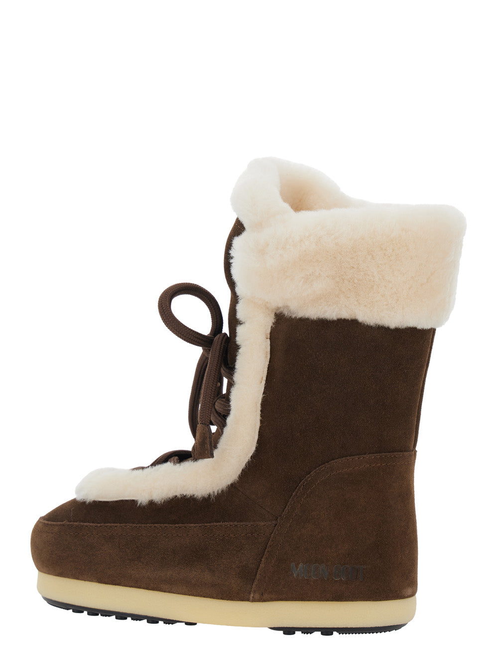 Moon Boot Women Evc Fairy Ankle Boots With Rubber Sole And Tech Fabric In Brown For Women MOON BOOT