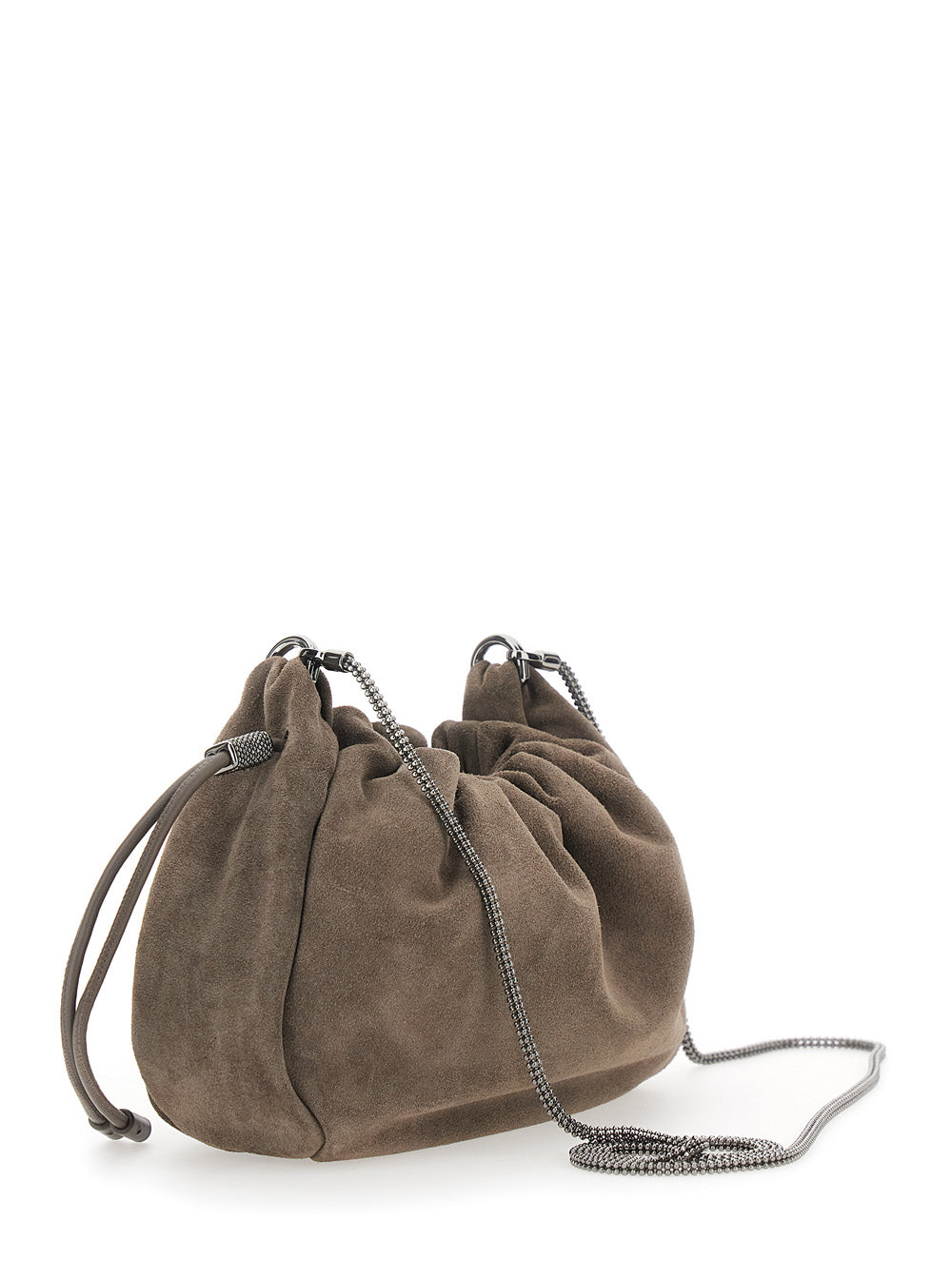 Brunello Cucinelli Women Borsa Bucket Mellow Mini In Camoscio BRUNELLO CUCINELLI