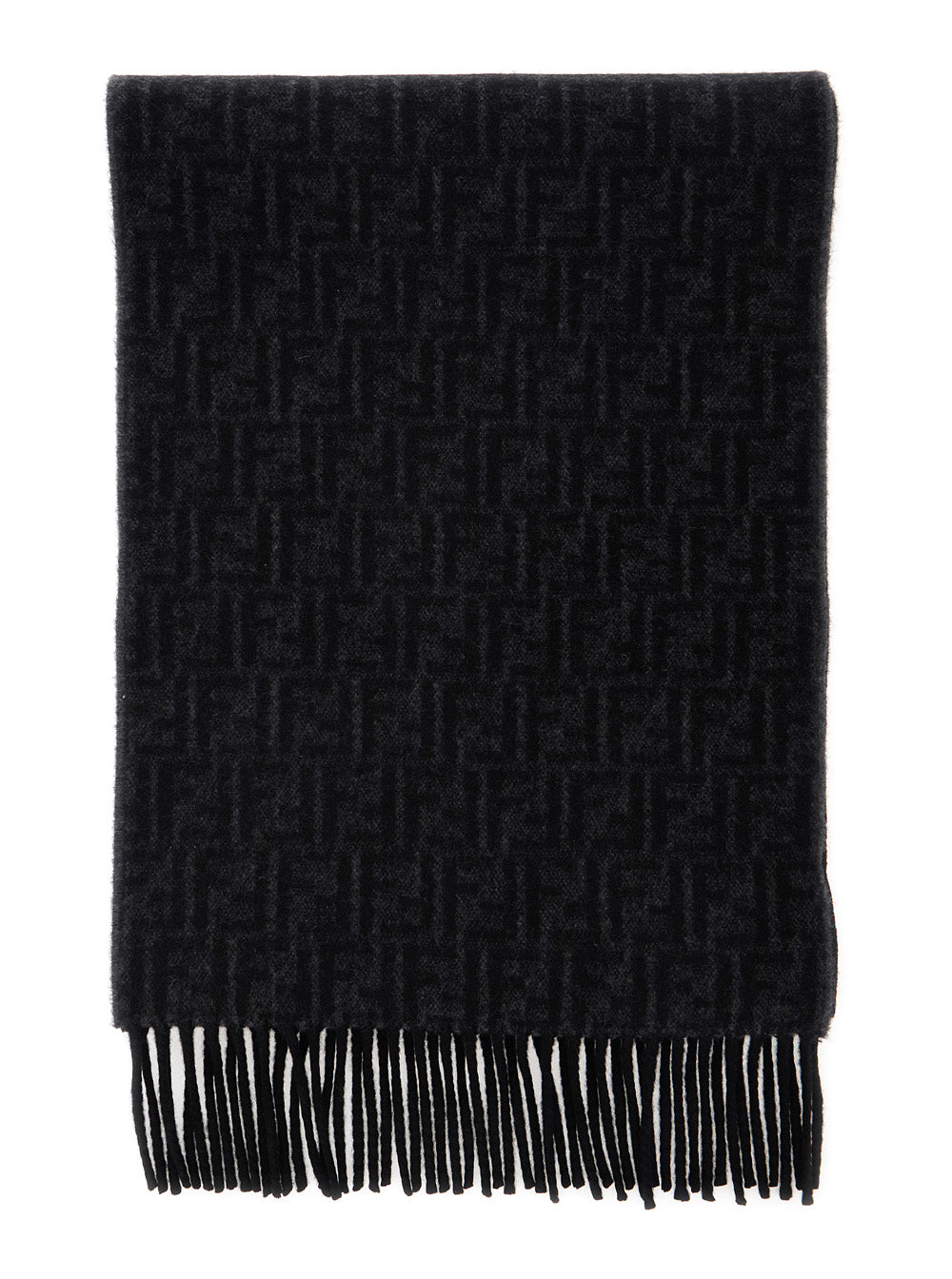 Fendi Men Ff Wool Con Frange FENDI