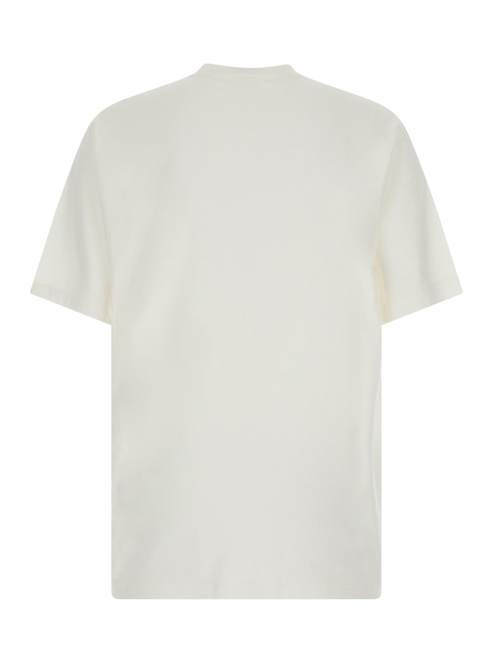 Gucci Men White T-Shirt 'Logo Fake' With Logo Print On The Front In Cotton For Men GUCCI