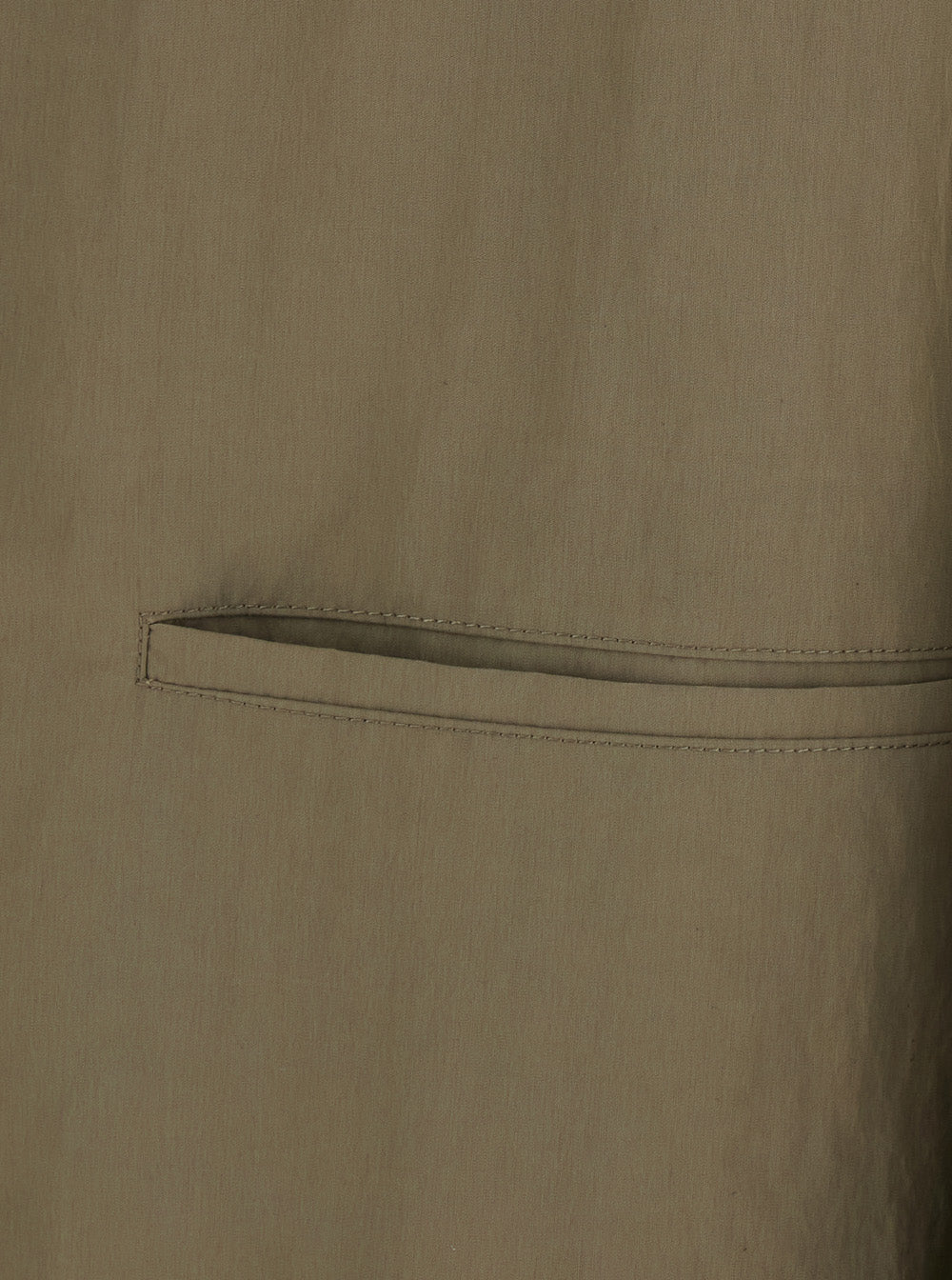 Gucci Women Beige Long Trench Coat With Classic Collar And Two Welt Pockets On The Front In Tech Fabric For Women GUCCI