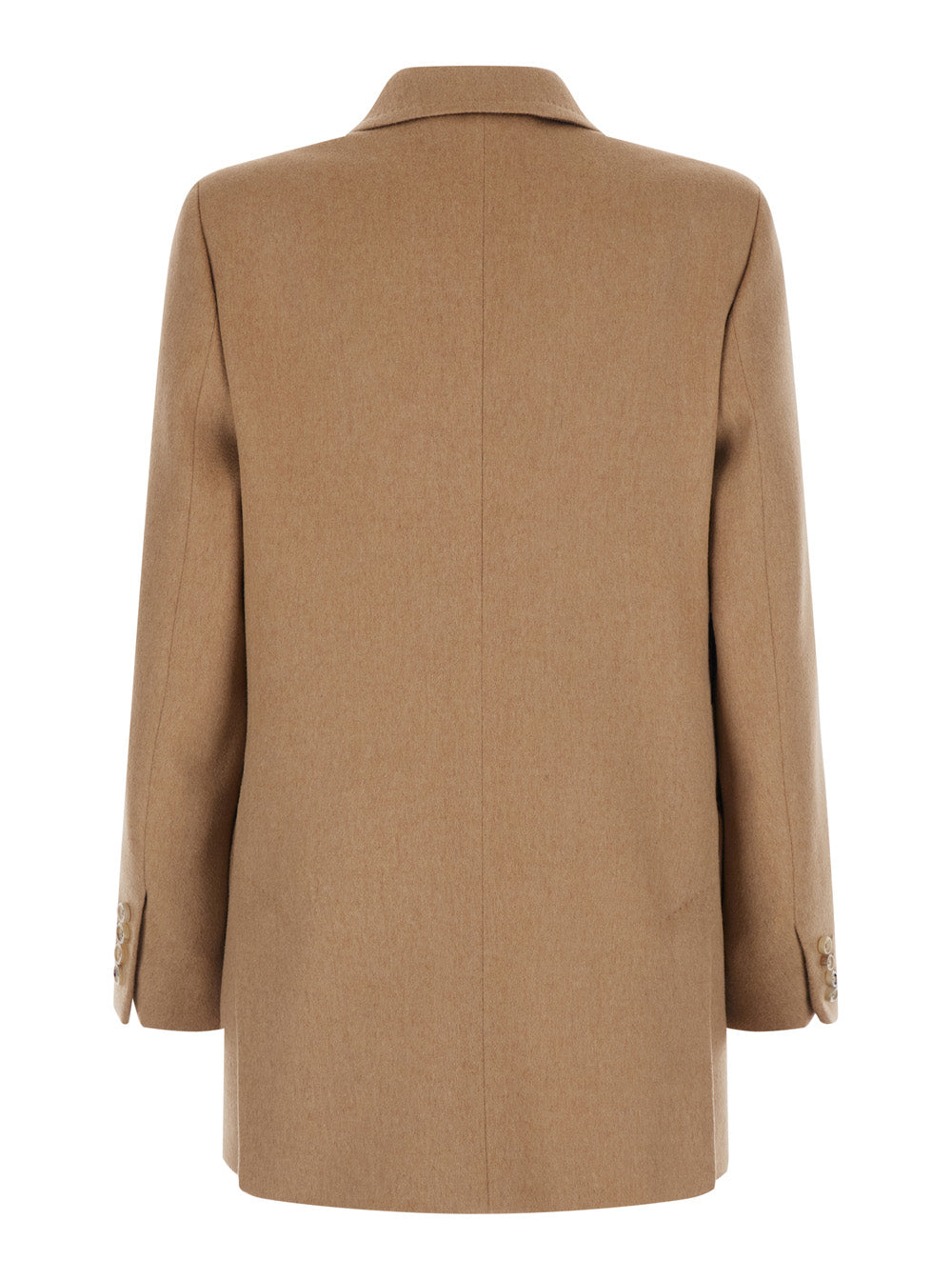 Max Mara Women 'Olimpia' Beige Double-Breasted Jacket With Peak Revers In Wool For Women MAX MARA