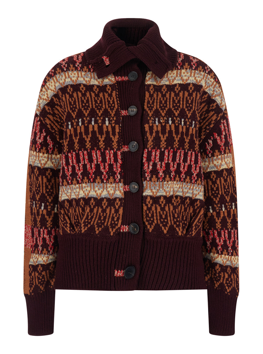Dries Van Noten Women Teda Cardigan With Long Sleeves In Tech Fabric Multicolor Unisex DRIES VAN NOTEN
