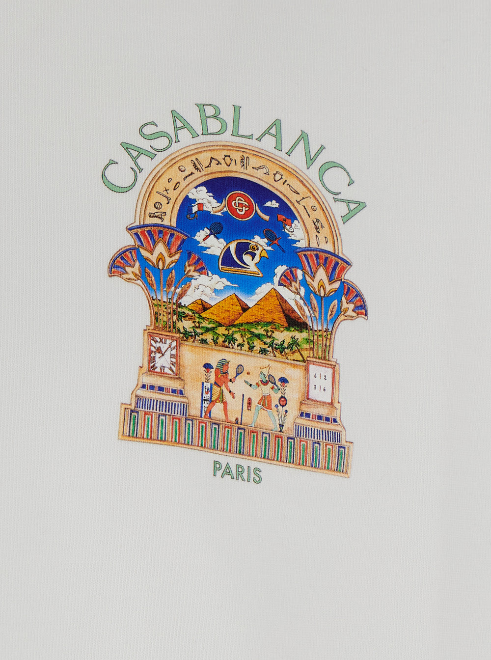 Casablanca Men Classic T-Shirt With An Essential Line And In White Fabric Unisex CASABLANCA