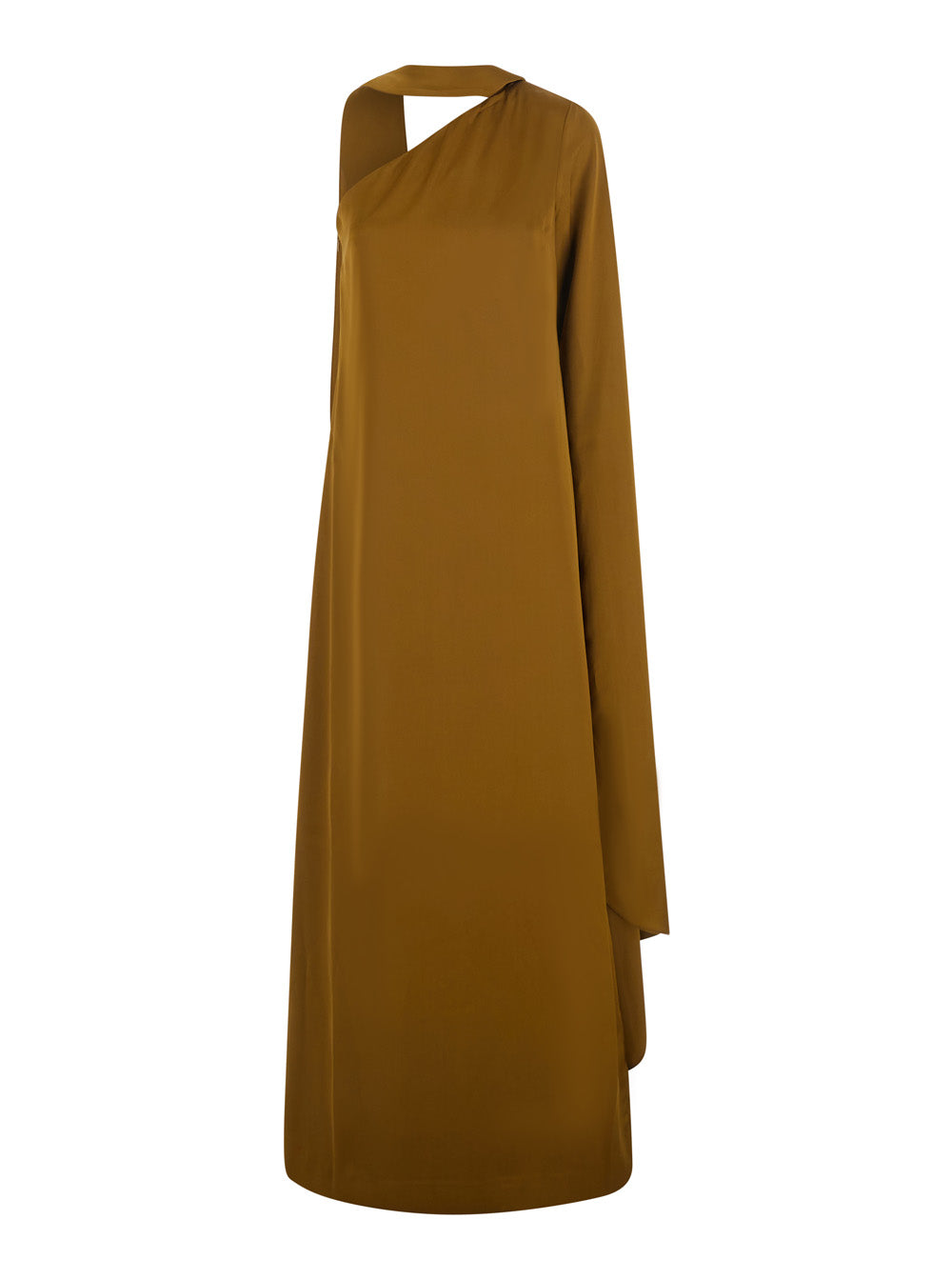 Solace London Women Maxi Long Dress In Beige Fabric For Women SOLACE LONDON