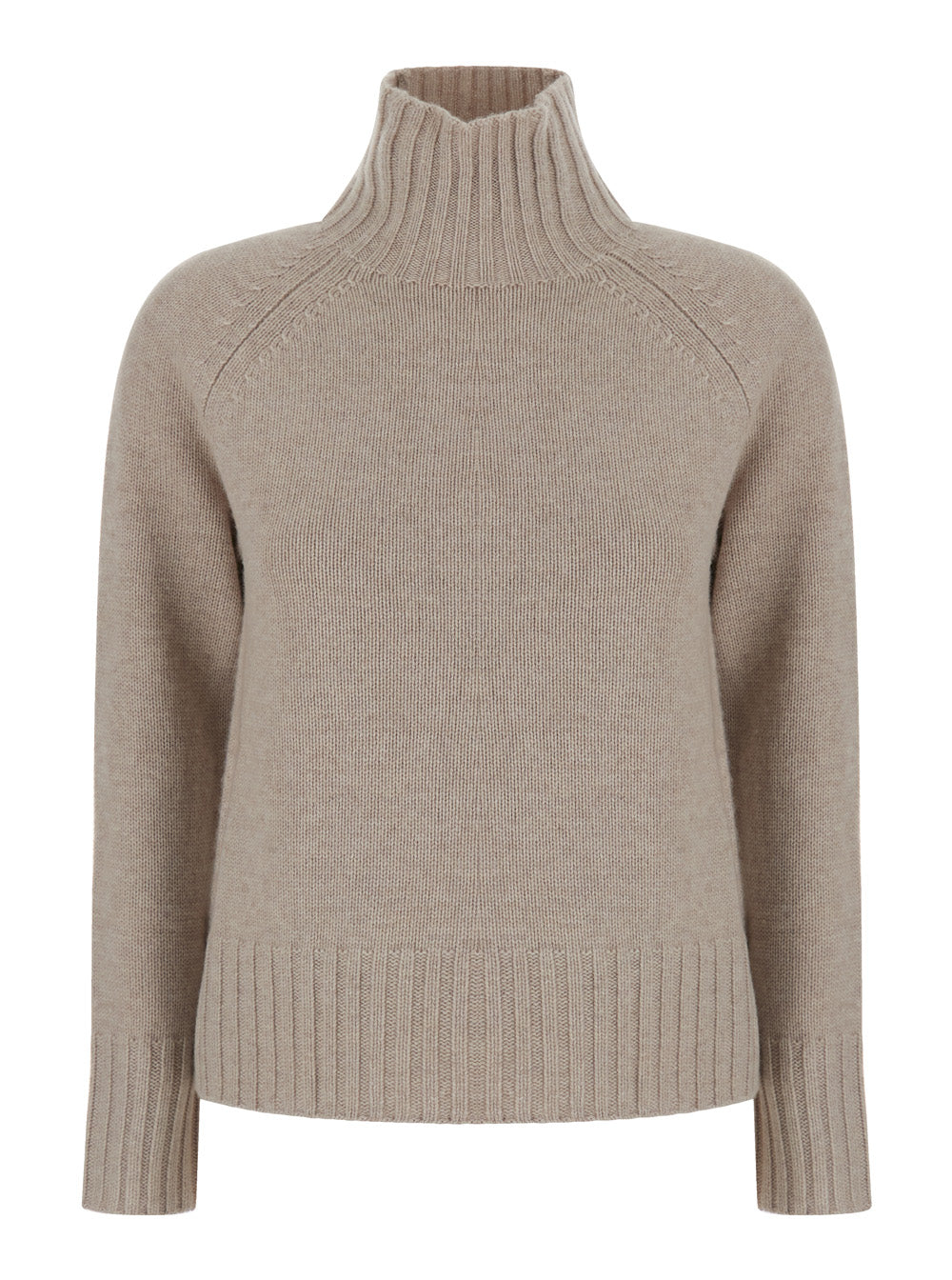 'S Maxmara Women Gray Unisex Sweater With Essential Finish In Wool And Cashmere S MAX MARA