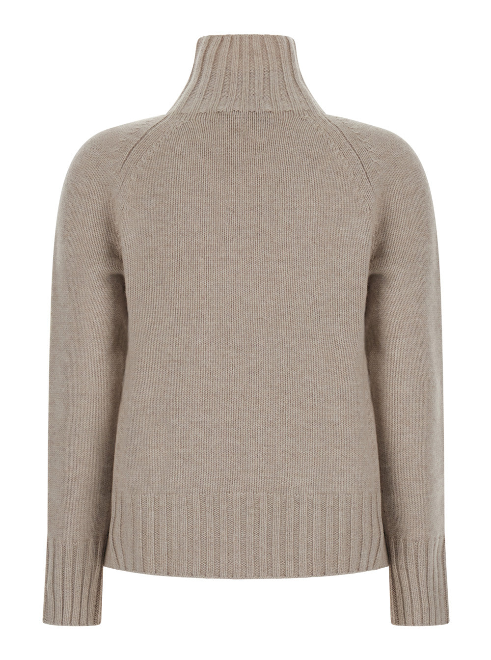 'S Maxmara Women Gray Unisex Sweater With Essential Finish In Wool And Cashmere S MAX MARA